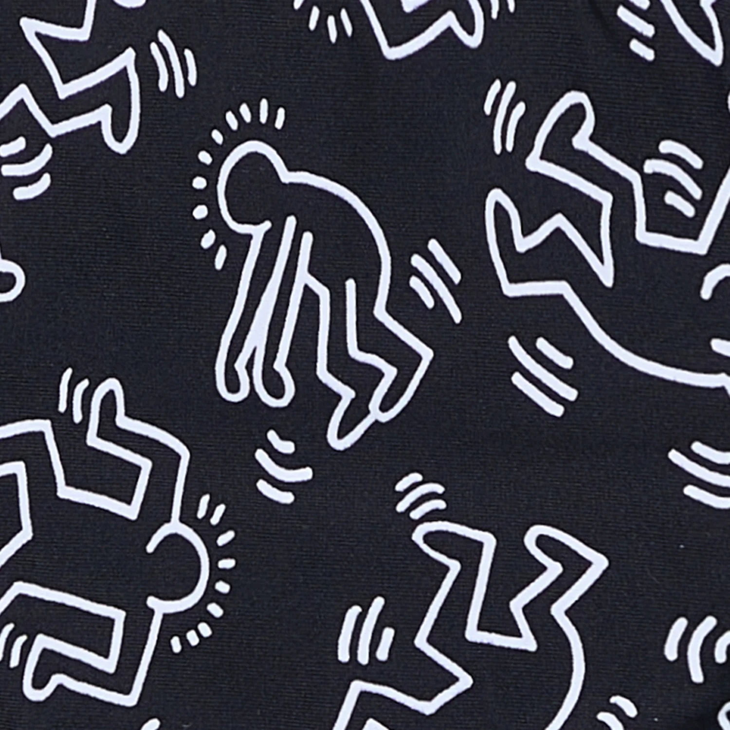 Keith Haring Dancers Bikini Bottom - Black - Image 5