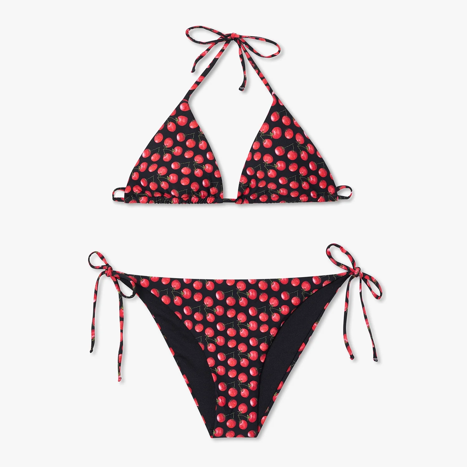 Tomatoes Bikini Bottom - Black and Red - Image 4