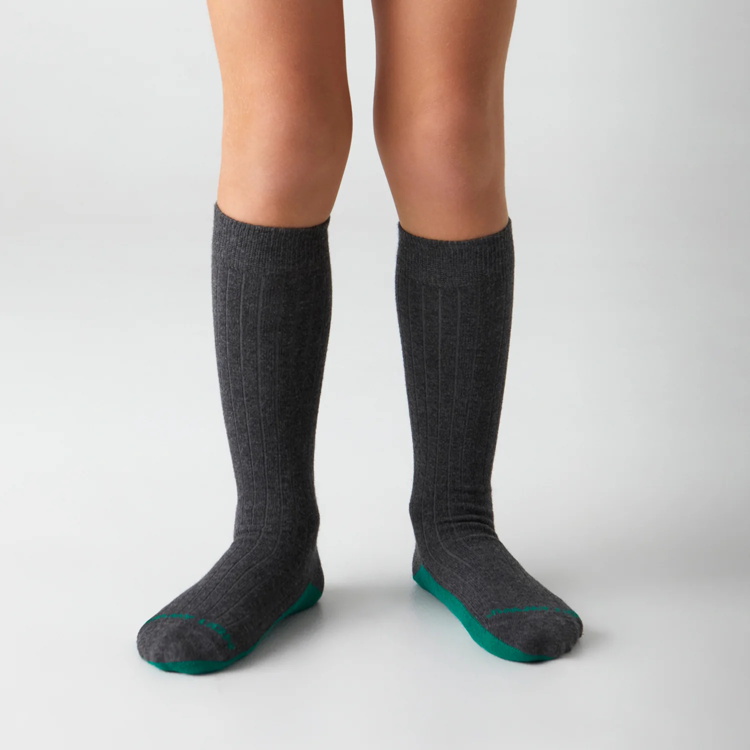 3 x KH Kids School Ribbed - Grey - Image 3