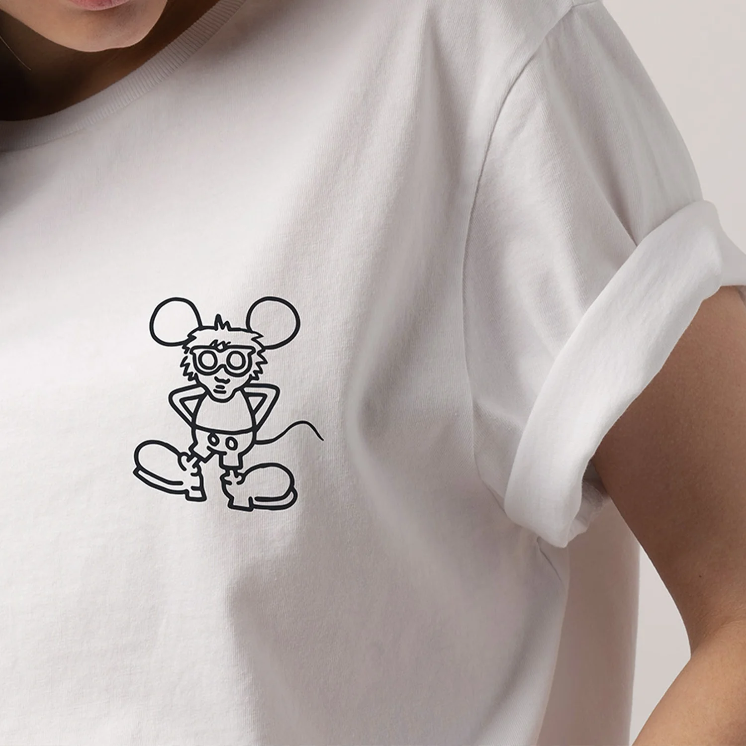 Keith Haring Andy Mouse Tee - White - Image 8