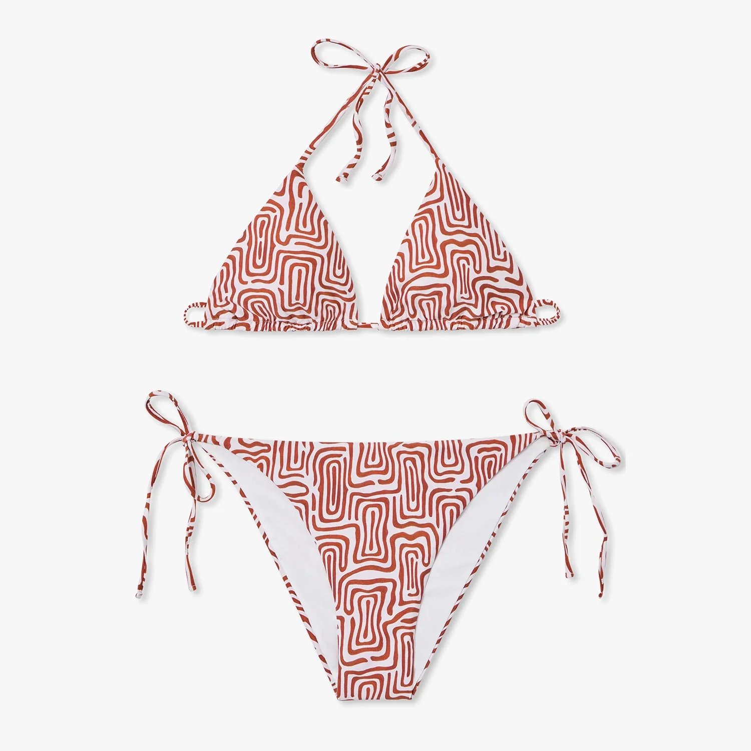 Labyrinth Bikini Top - Beige - Image 4
